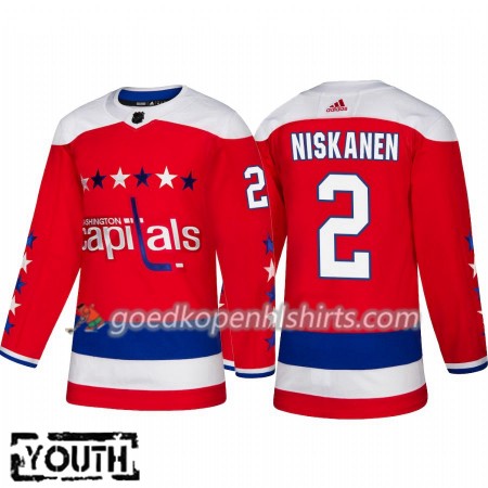 Washington Capitals Matt Niskanen 2 Adidas 2018-2019 Alternate Authentic Shirt - Kinderen